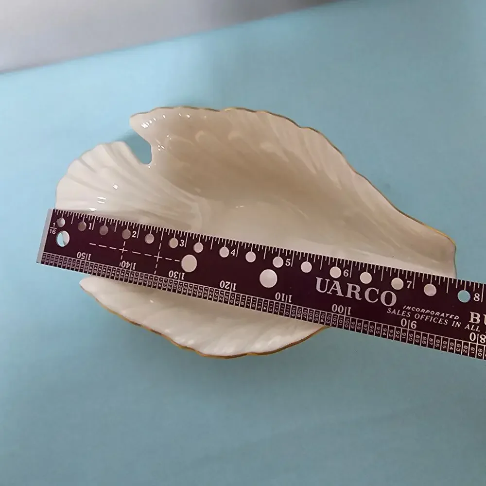 Lenox Dove Bird Dish Trinket Candy Nut Bowl 24K Gold RIm